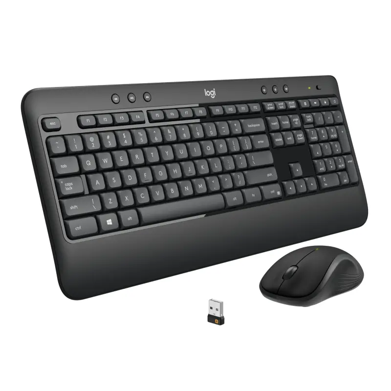 TECLADO INALAMBRICO ADVANCED LOGITECH CON MOUSE INALAMBRICO NEGRO MK540